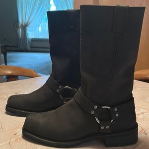 Harley- Davidson Leather Bowden Motorcycle Boots - Men’s Size 10.5 US